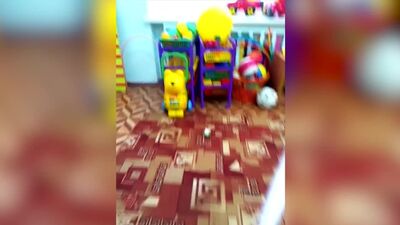 Um rato num jardim de infância nos Urais