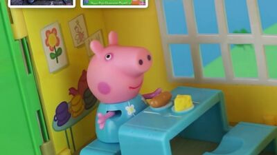 Peppa Pig et la cabane dans les arbres. Présentation du jouet en russe. Peppa Pig Tree House