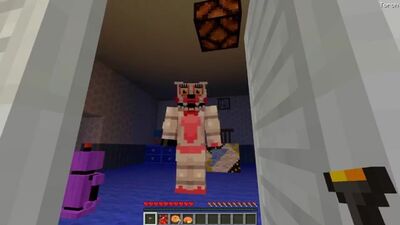O QUE ACONTECERÁ SE UM ANIMATRÓNICO APARECER À NOITE _ MINECRAFT TERROR FNAF em Cinco Noites com o Freddy - Animatronicos