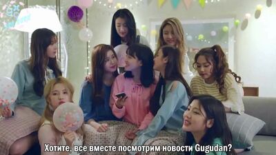 [Російські субтитри] gugudan — рекламний ролик Samsung Galaxy S8 з Bixby № 04 — Вечірка