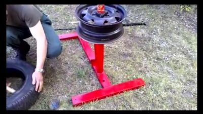 Domowej roboty ręczna maszyna do montażu opon | Ręce nie z tyłka!