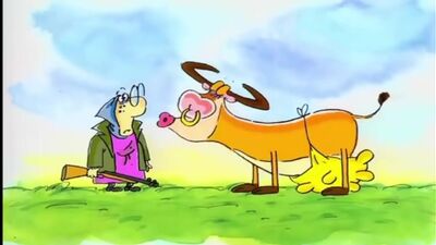 Les meilleurs dessins animés))) Du sexe à la vache) Un dessin animé marrant pour adultes - Des mamelles en lat