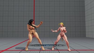 Street Fighter V — Mod de nudez para Laura e Cammy (BB Muscle)